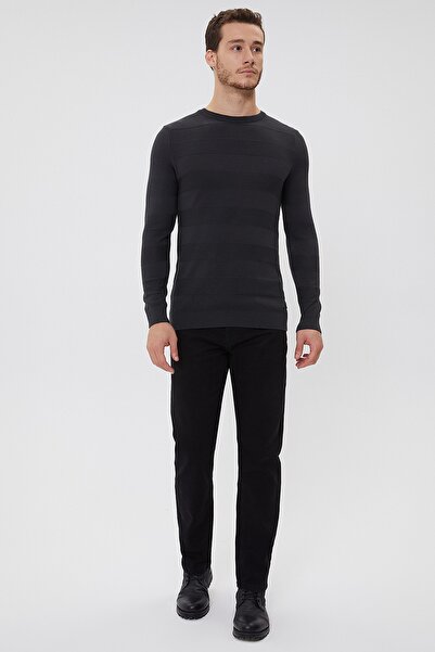 Lee Cooper Men's Holden O Neck Sweater K. Gray 211 Lcm 241054