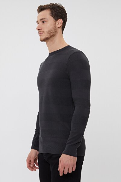 Lee Cooper Men's Holden O Neck Sweater K. Gray 211 Lcm 241054