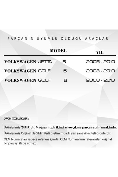 ALPHA AUTO PART VW Jetta 5,Golf 5-6 için Sol Ön Cam Açma Düğme Çerçevesi- SİYAH