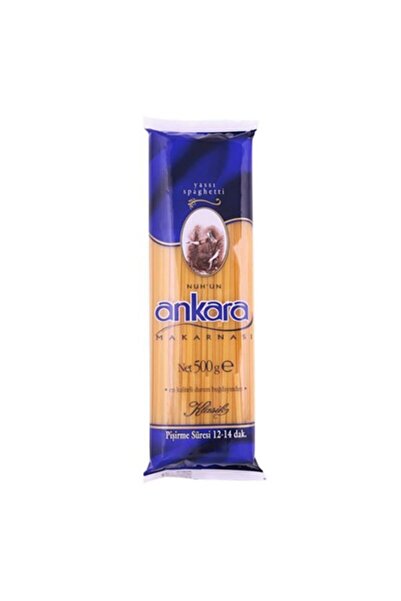 Ankara Makarna Spagetti Yassı 500 G X 20 Adet 10 Kg