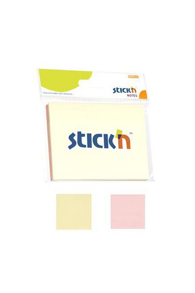 Gıpta Hopax Stickn 21094 Sticky Note Paper 100 Sheets 76x102 Mm 2 Pastel Colors