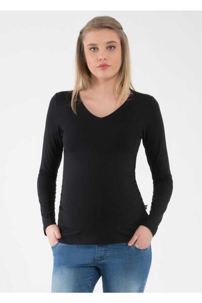 GEBE Uzun Kollu Basic Hamile Tişörtü Marni