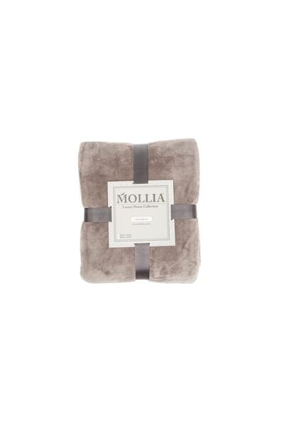 Mollia Tek Kişilik Battaniye Gri