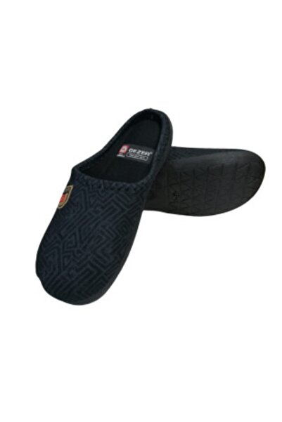 GEZER Gz298-020 Papuci de casă casual cu dungi negre pentru bărbați