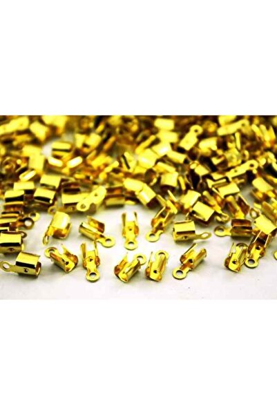 yfhobi 50 Adet - 10x4 Mm Sarı Kaplama, Bağlantı Sıkıştırma, Ip Bağlantı Apara...