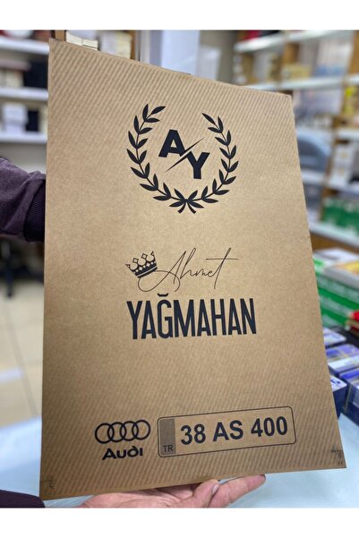 Kişiye-Plakaya Özel Araç Paspas Kraft Kağıt Özel Üretim 100 Adet