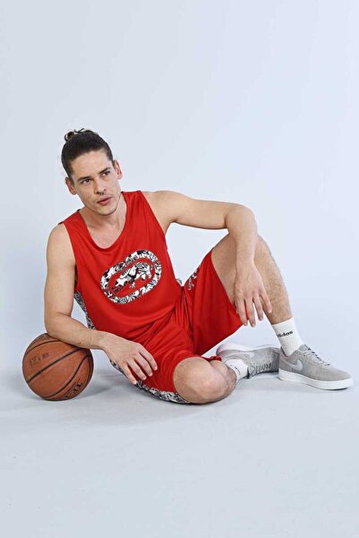 ECKO UNLTD Ανδρικό μονό με λαιμόκοψη σε σκόνη κόκκινο