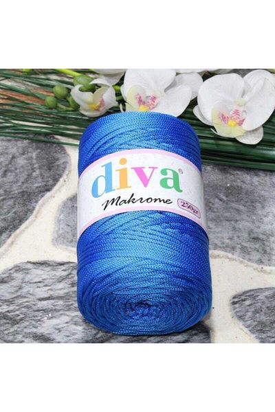 Diva İplik Polype Macrame 250 gr 240 Saks Blue