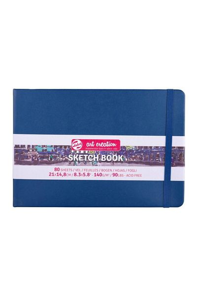 Talens Art Creation Sketchbook Hard Cover Sketchbook 140 gr 21x14,8 Cm 80 Yp Navy Blue