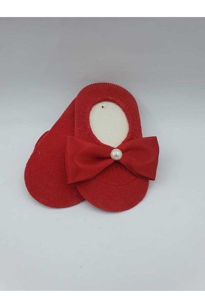 ÖZKARDEŞLER BABY Бебешки чорапи с перлени панделки и балерина