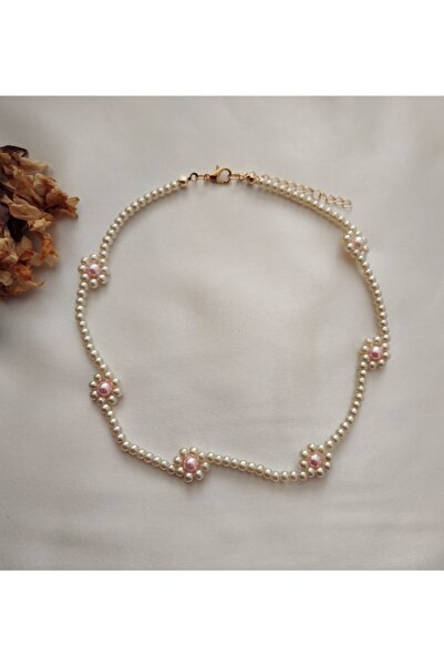 Fata Morgana Accessory Çiçekli Inci Kolye