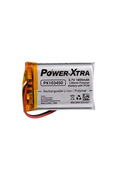 POWER-XTRA Px103450 3.7v 1800 Mah Li-polimer Pil (devreli/1.5a)