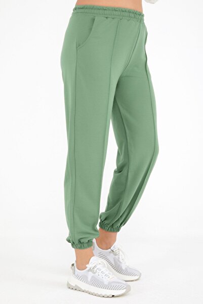 ESCBUTİK Φούτερ με τσέπες σε μεγάλο μέγεθος, πράσινο της μέντας