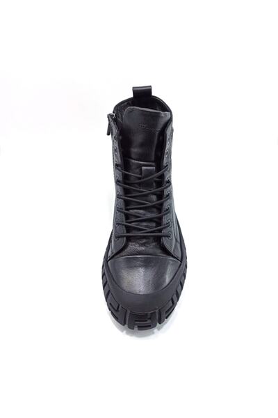 MARCOMEN Siyah Hakiki Deri Erkek Bot