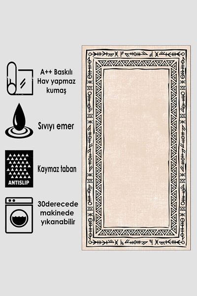 Thalia Home Non-Slip Base Washable Set of 2 Bathroom Rug Bath Mat Toilet Bowl Set