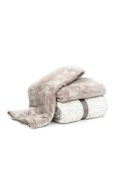 Mollia Tek Kişilik Battaniye Gri