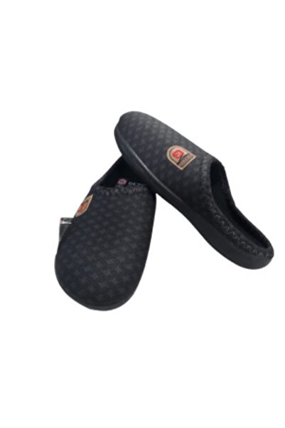 GEZER Gz298-020 Papuci de casă negri pentru interior pentru bărbați