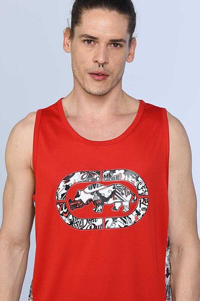 ECKO UNLTD Powder Red Men's Crew Neck Undershirt