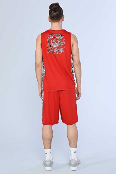 ECKO UNLTD Ανδρικό μονό με λαιμόκοψη σε σκόνη κόκκινο