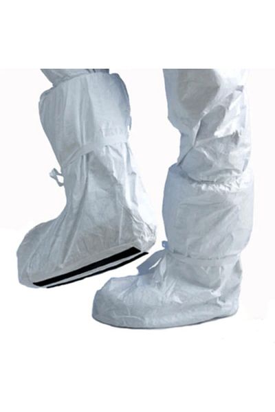 Dupont Tyvek Anti-Slip Boot Overshoe 1 Pair (2 Pcs) Lace-Up