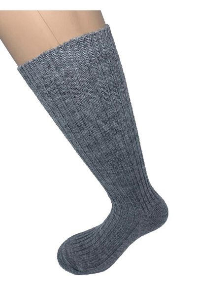 Bamuta Women's Wool Knee High Boot Socks Dark Gray