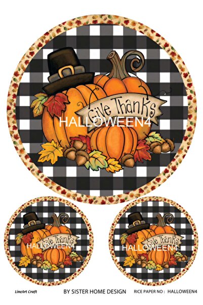 LİNEART Pirinç Dekopaj Hallowen Seri -4