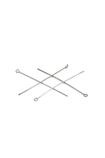 yfhobi 20 Adet - 60 Mm Nikel Kaplama Halkalı Takı Çivisi, Bijuteri Halkalı Iğne