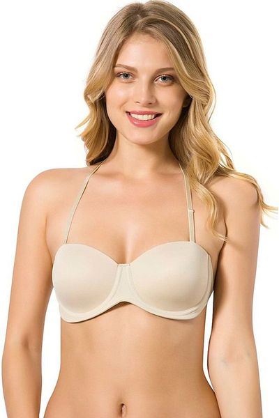 Le Jardin Lingerie Le Jardin 7042 Back Διάφανο Στράπλες Δέρμα σουτιέν