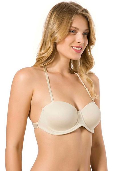 Le Jardin Lingerie Le Jardin 7042 Back Διάφανο Στράπλες Δέρμα σουτιέν