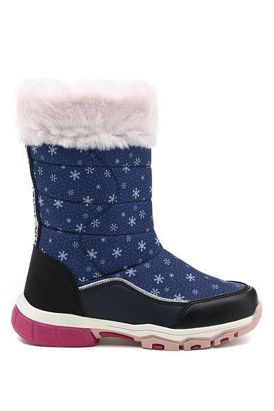 Kinetix Lunox 1pr Navy Blue Girls Snow Boots