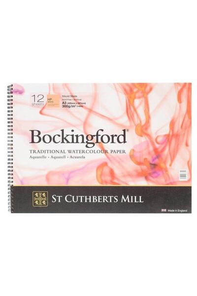 ST CUTHBERTS MILL كتاب ألوان مائية حلزوني بالضغط الساخن من بوكينجفورد - 300 ج...