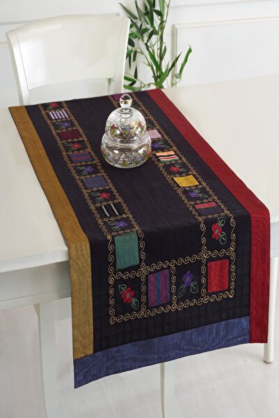 ÖDEL HOME مربعة محدبة مطرزة ومطرزة مقاس 50x130 سم