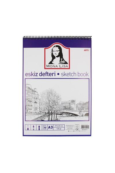 Südor Mona Lisa Wire Sketchbook (sketch Book) A3 120 Gr50 Yp