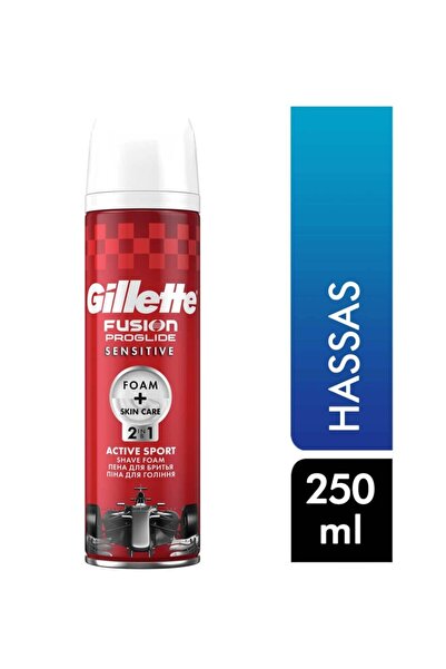 Gillette Fusion Proglide Tıraş Köpüğü 250 Ml Hassas Red Racing