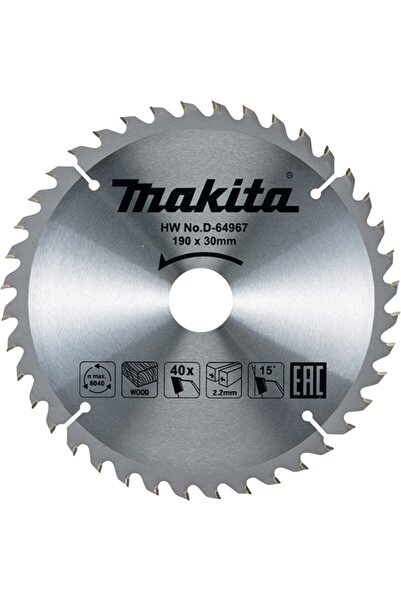 Makita D-64967 Daire Testere 40 Diş 190x30 Mm