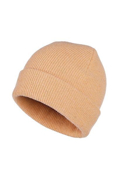 Fonem Men's Wool Porte Beanie Fo 2045 Apricot Color