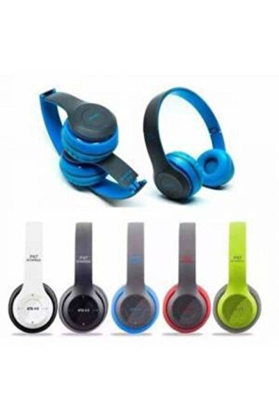 lider gsm P47 Katlanabilir Bluetooth Kulaklık Siyah/beyaz/kırmızı/mavi