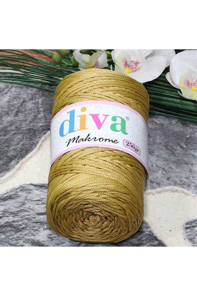 Diva İplik Πολύπι Μακραμέ 250 γρ. 50 Χρυσό