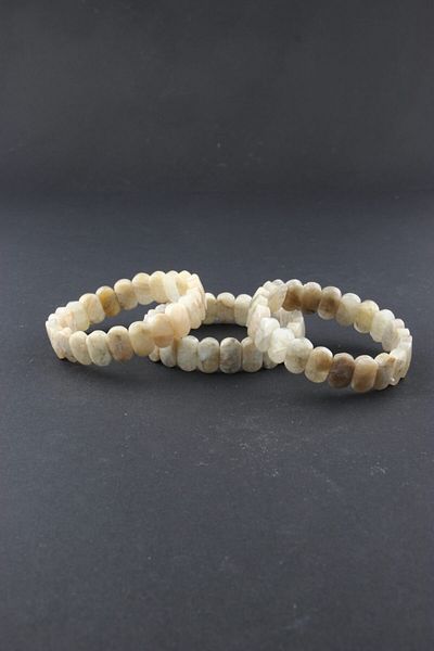 OSMANLI DEĞERLİ TAŞ Certified Moonstone Natural Stone Rolex Bracelet B716