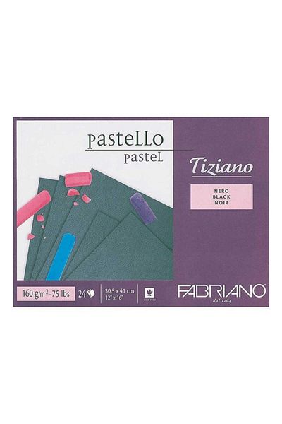 Fabriano Tiziano Pastel Block 160 gr 30,5x41 Cm 24 Yp Black