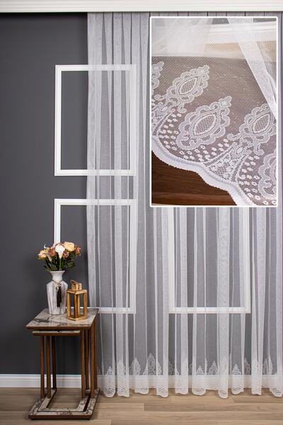 perdealemi Спідниця Damaks з візерунком, в'язана тюлева штора, 350x260, звича...