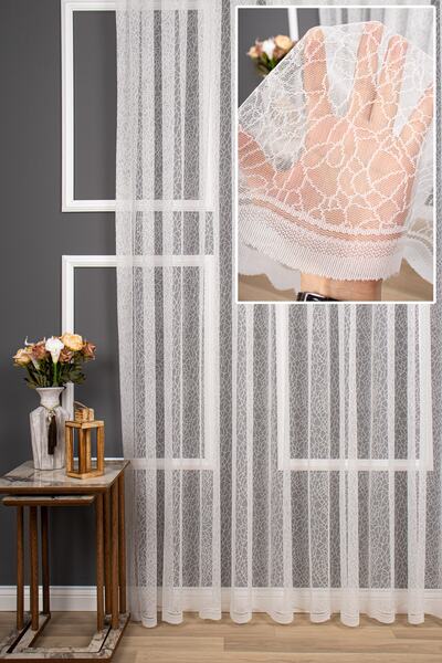 perdealemi Moderni uzorak Pleteno Jednobojno Til zavesa, 100x250, normalni na...