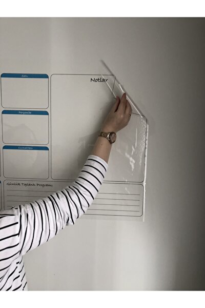 Tutunabilir Kağıt Static Smart Weekly Planner Calendar - Εφαρμόζεται σε χάρτινο μαυροπίνακα, στυλό και γυαλί