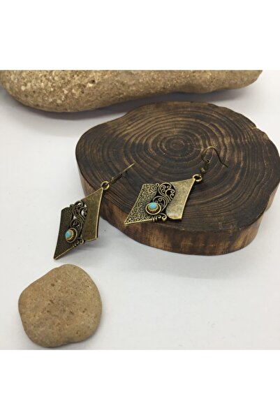 Porsuk Alternatif أقراط المينا البوهيمية الأصلية المصنوعة يدويًا