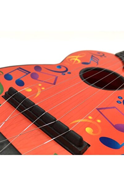 abnturk 4 Metal Telli Oyuncak Klasik Gitar Büyük 45cm Çocuklara Özel Eğitici Öğretici Müzik Aleti Enstrüman