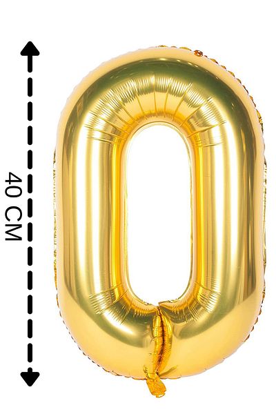 ELGALA Foil Balloon Letter O Helium Balloon 40 Cm Gold Color