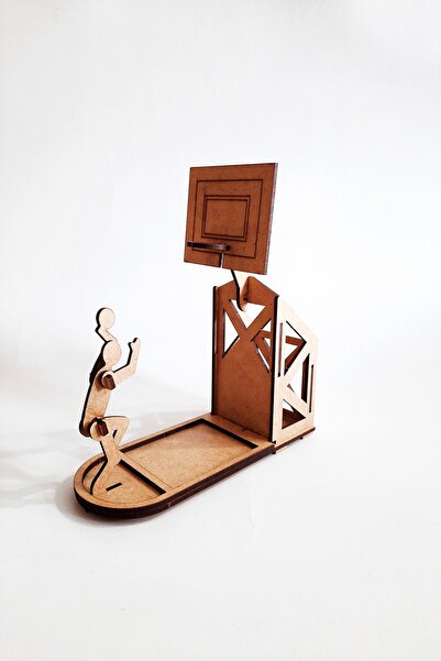 3D SERGİ Ahşap Basketbol Kalemlik Puzzle Yapboz, Çocuklar Ve Yetişkinler Için Harika Bir Hediye Üç Boyutlu