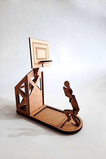 3D SERGİ Ahşap Basketbol Kalemlik Puzzle Yapboz, Çocuklar Ve Yetişkinler Için Harika Bir Hediye Üç Boyutlu