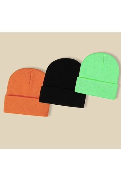laviyonsa 3-Piece Basic Winter Unisex Beanie