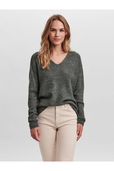 Vero Moda 10233357 Vmcrewlefile - Hemd mit V-Ausschnitt